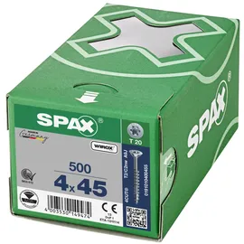 SPAX Universalschraube WIROX A9J 4CUT T-STAR plus T20 4x45mm, 500er-Pack (0191010400455)
