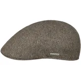 Stetson Texas Schirmmütze Flatcap Fischgrat Made in EU Herren Herbst beige L (58-59 cm) - L