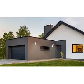 sebson LED Aussenleuchte mit Bewegungsmelder 2er Pack, Wandleuchte weiß, 15W, 1000lm, kaltweiß 5800K, IP65, Außenwandleuchte Sensor 9m / 140°