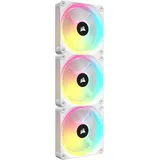 Corsair iCUE LINK QX120 RGB Starter Kit, weiß, LED-Steuerung, 120mm, 3er-Pack (CO-9051006-WW)