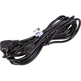 Akyga Strom Anschlusskabel [1x Kaltgeräte-Buchse C13 - 1x Schutzkontakt-Stecker] 5.00 m Schwarz