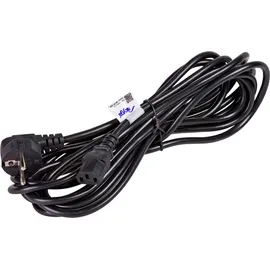 Akyga Strom Anschlusskabel [1x Kaltgeräte-Buchse C13 - 1x Schutzkontakt-Stecker] 5.00 m Schwarz