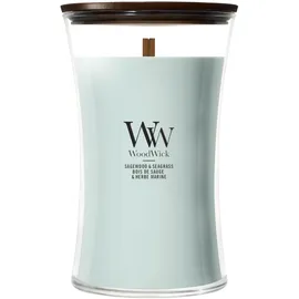 Woodwick Sagewood & Seagrass Duftkerze 610 g