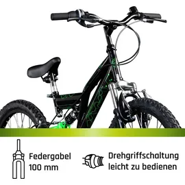 Galano FS180 20" RH 31 cm schwarz/grün 6-Gang V-Brakes