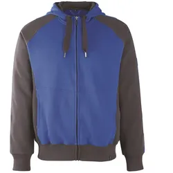 Kapuzen-Sweatshirt "WIESBADEN" Unique - 4XL - kornblau/schwarz