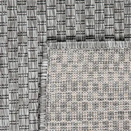 Bruno Banani Teppich BRUNO BANANI "Venezia" Gr. 8, grau, B:300cm H:4mm L:400cm, Kunstfaser, Teppiche, Teppich, In- und Outdoor geeignet, Sisal-Optik, Wetterfest & UV-beständig