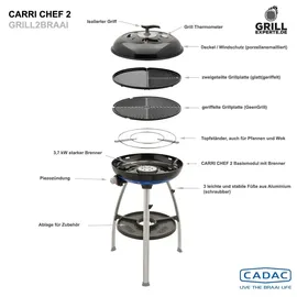 Cadac Carri Chef 50 BBQ/Grill2Braai 30 mbar