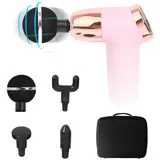 AsVIVA MGN2 Massagepistole in Rosa I Physiovibe S Massage Gun I Vier austauschbare Massageköpfe I 20 Intensitätsstufen I Massage für die Gesundheit I Inklusive robuster Transporttasche