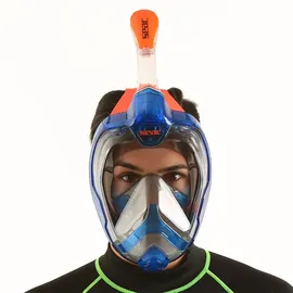 Seacsub Seac Tauchmaske Vollgesichtsmaske Magica, Schnorchelmaske - Blue / Orange - L/XL