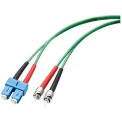 Siemens 6XV18435EH100CB0 Fiber Optic Multimode Cord SC/ST, 50/125, 1xSC Duplex- 1xST-Stecker, 1m