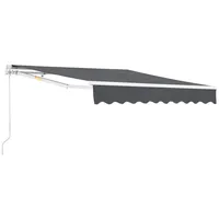 [en.casa] Gelenkarmmarkise Bitonto 300 x 250 cm dunkelgrau