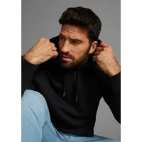 MAN'S WORLD Kapuzensweatshirt mit Kämguruhtasche Gr. M (48/50), schwarz,