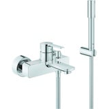 Grohe Lineare Einhandwannenmischer DN 15 inkl. Brausegarnitur (33850000)