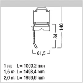 zumtobel Group LED-Lichtbandleuchte TECTON C #42183303