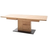 MCA Furniture Esstisch Anthrazit, Eichefarben - 100x77x180 cm