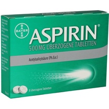 Bayer ASPIRIN 500 mg überzogene Tabletten 8 St.