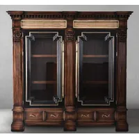Casa Padrino Luxus Vintage Stil Vitrine Braun / Naturfarben