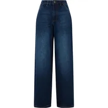 URBAN CLASSICS Tapered Baggy Jeans New Dark Blue Washed 30