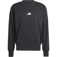 Adidas Herren Essentials FEELCOZY French Terry Sweatshirt, Black/White, L