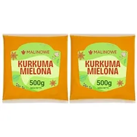 MALINOWE KURKUMA GEMAHLEN AROMATISCH INTENSIV GEWÜRZ 2x500g