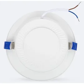 efectoLED LED Einbaustrahler flach 12W Rund SOLID Ausschnitt Ø 140 mm 4000K Dimmbar TRIAC Neutralweiß