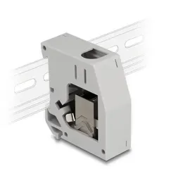 DeLock Keystone RJ45 Buchse > Buchse Cat.6a Hutschienenadapter