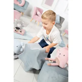 roba Kinderhocker Lil Sofa Sternform sky/hellblau