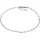 FIRETTI Fußkette Schmuck Geschenk Silber 925 Körperschmuck Plättchenkette Stern Motiv silberfarben