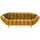 Switch Einzelsofa aus Mikrofaser Gappa ¦ gold ¦ Maße (cm): B: 222 H: 82 T: 94.0