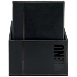 Securit Speisekarten Mappe A4 Schwarz 20 St.