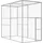 vidaXL Kleintierkäfig 3 x 1,5 x 2,5 m Grau