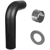 Jeremias Vollformbogenrohr Set Ø 150 mm Stahlblech schwarz