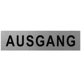 PRO PLUS Aluminium Türschild 160x40mm Ausgang