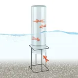 Relaxdays Fischsäule für Gartenteich,