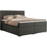 MKS Boxbett, JASIR 160/200 - Dunkelgrau Kunstleder - H3