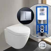 Villeroy & Boch Subway 2.0 Compact Wand-WC mit WC-Sitz Weiß