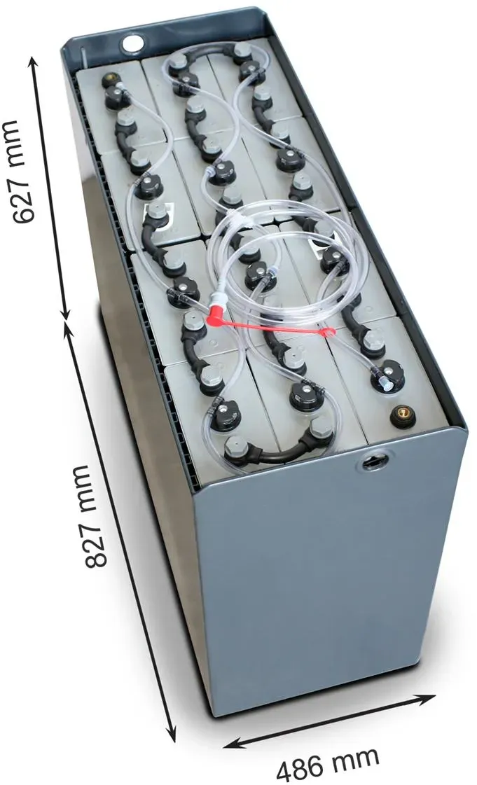 Q-Batteries 24V Gabelstaplerbatterie 5 PzS 625 Ah DIN A (827 * 486 * 627mm L/B/H) Trog 57014037 inkl. Aquamatik, ACHTUNG: Mindestbatteriegewicht beachten! ähnlich DIN A