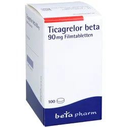 Ticagrelor Beta 90mg Filmtabletten 100 St