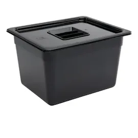 Vogue Black Polycarbonate - GN 1/2 200mm