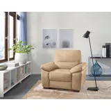 Calia Italia Sessel Gaia Mikrofaser 100 x 92 x 94 cm Beige