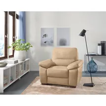 Calia Italia Sessel Gaia Mikrofaser 100 x 92 x 94 cm Beige