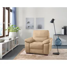 Calia Italia Sessel Gaia Mikrofaser 100 x 92 x 94 cm Beige