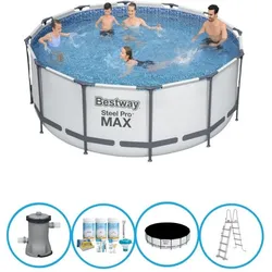 Bestway Pool Steel Pro MAX - Poolpaket - 366x122 cm EINHEITSGRÖSSE