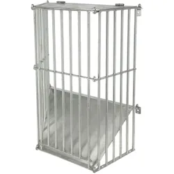 Kerbl Futterraufe SlowFeed Plus Heuraufe aus Metall zur Wandmontage Futterraufe