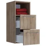 VCM Holz Badmöbel Wandregal Midischrank Badregal Badschrank Badezimmer Schublade Badinos S