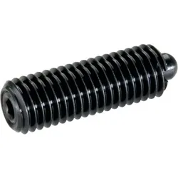 Federndes Druckstück, mit Innensechskant und Abdichtung/Automatenstahl, Standard-Federkraft | d1=M12 | 22060.0052