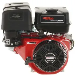 Einzylinder-4-Takt-Benzinmotor GeoTech-Pro 420 ccm mit horizontaler Antriebswelle - E-Starter