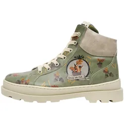 Winterboots DOGO "Damen Adriana Farbig Vegan Damen Boots / Female", Damen, Gr. 41, Normalschaft, grün, Lederimitat, Schuhe, Vegan