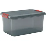KIS Aufbewahrungsbox K Latch stapelbar (B x H x T) 590 x 280 x 390 mm Rauchgrau, Transluzent 1 St.