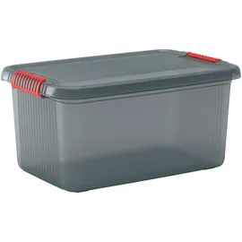 KIS Aufbewahrungsbox K Latch stapelbar (B x H x T) 590 x 280 x 390 mm Rauchgrau, Transluzent 1 St.